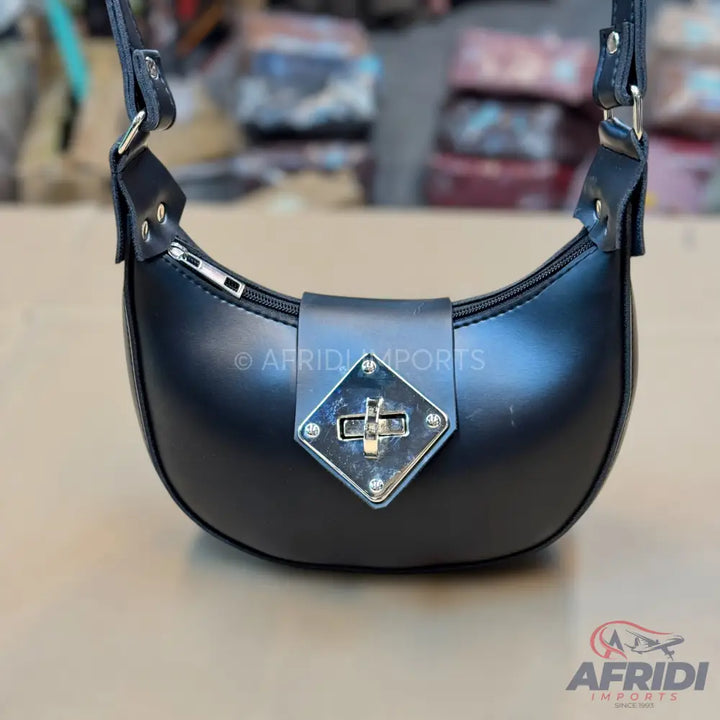 Black Leather Handbag