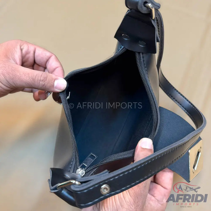 Black Leather Handbag