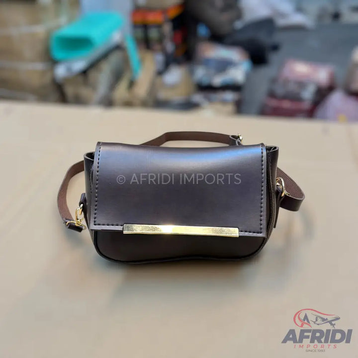 Brown Leather Crossbody Bag