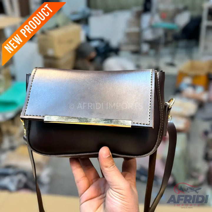 Brown Leather Crossbody Bag
