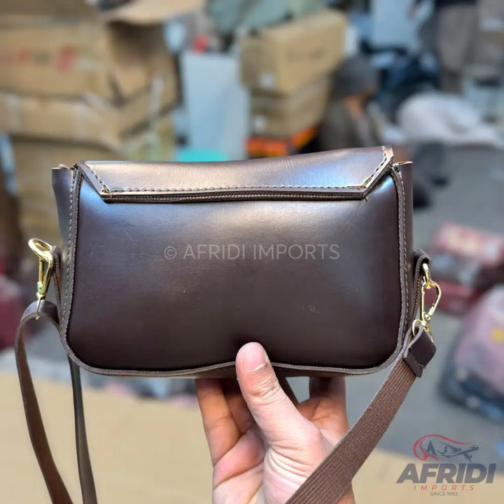 Brown Leather Crossbody Bag