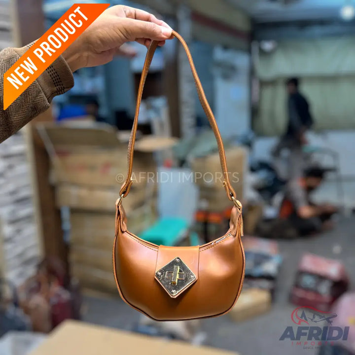 Brown Leather Handbag