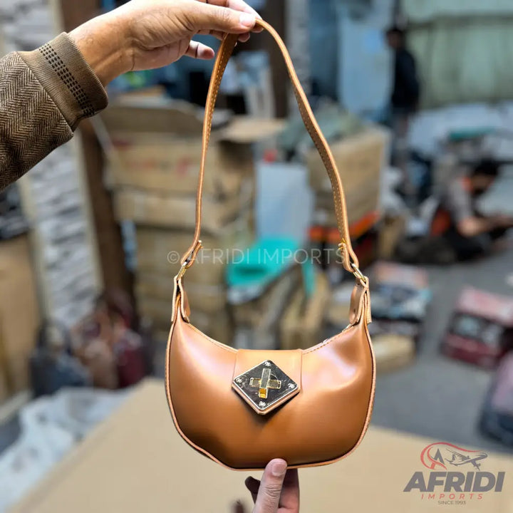 Brown Leather Handbag