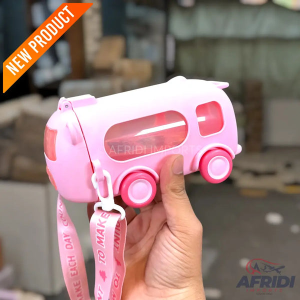 Children Van Water Bottle - Pink (RF6-E)