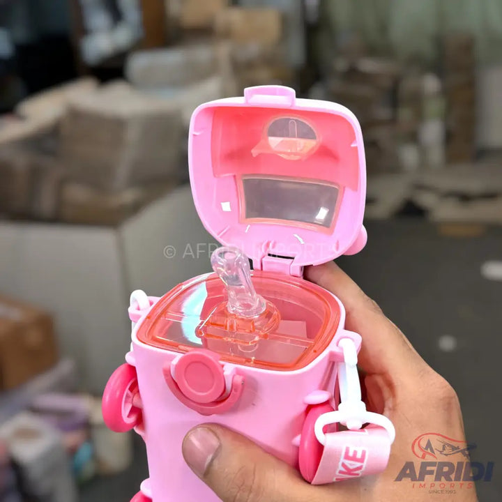 Children Van Water Bottle - Pink (RF6-E)