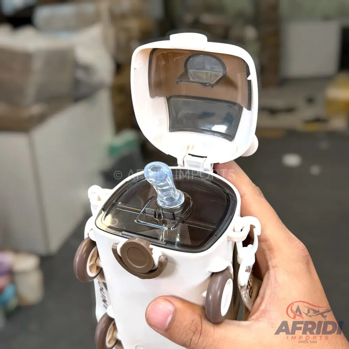 Children Van Water Bottle - White (RF6-D)