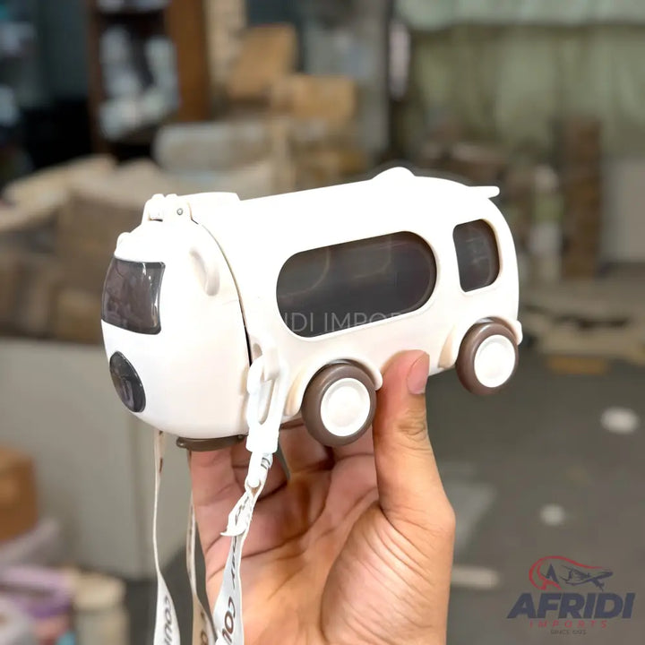 Children Van Water Bottle - White (RF6-D)