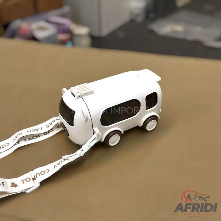 Children Van Water Bottle - White (RF6-D)