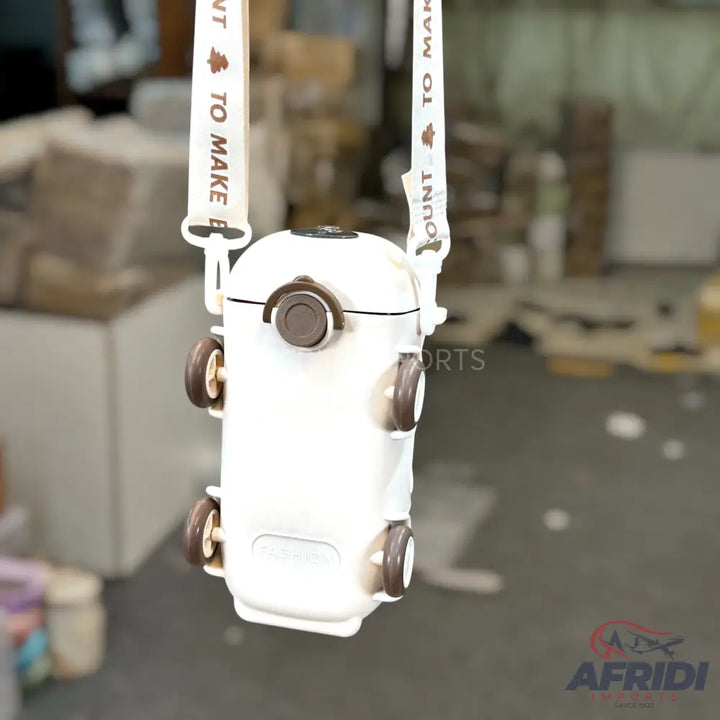 Children Van Water Bottle - White (RF6-D)