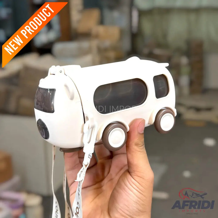 Children Van Water Bottle - White (RF6-D)