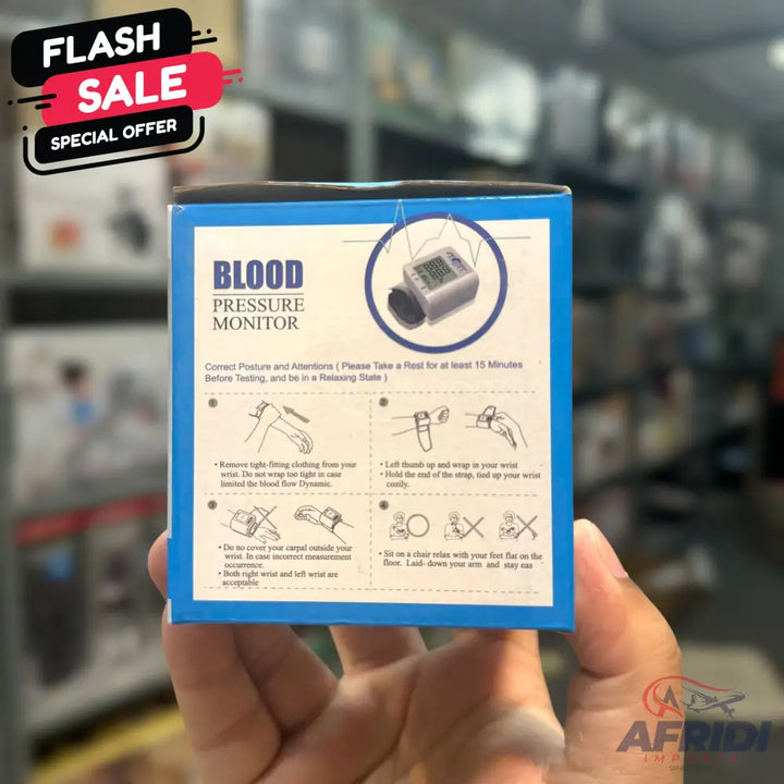 Compact Digital Wrist Blood Pressure Monitor
