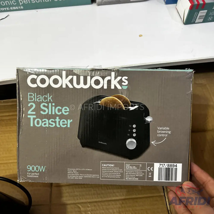 Cookworks 2 Slice Toaster UK Lot