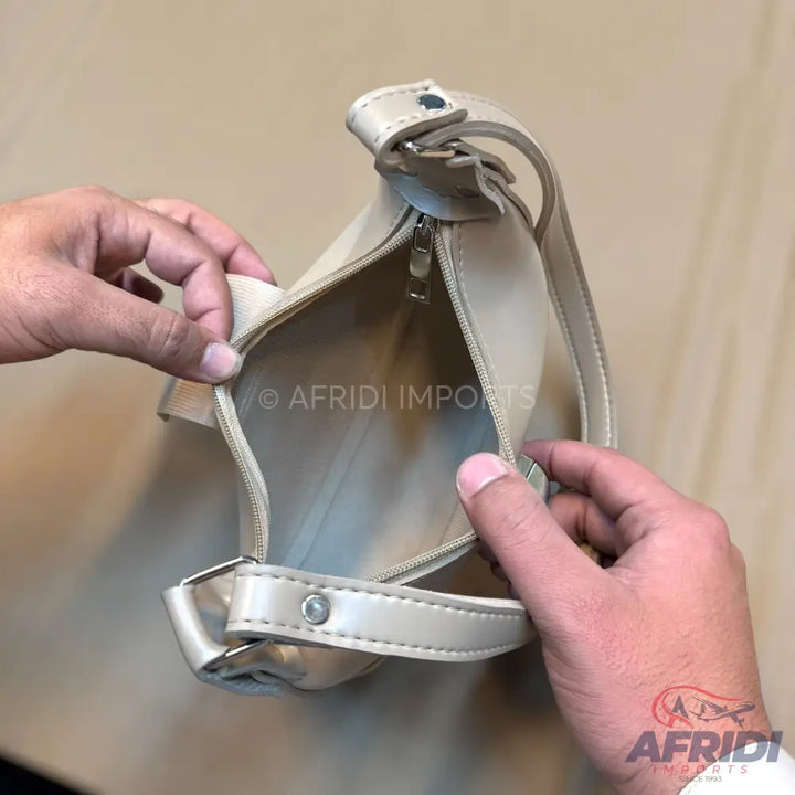 Cream Leather Handbag