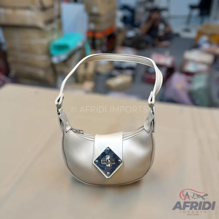 Cream Leather Handbag