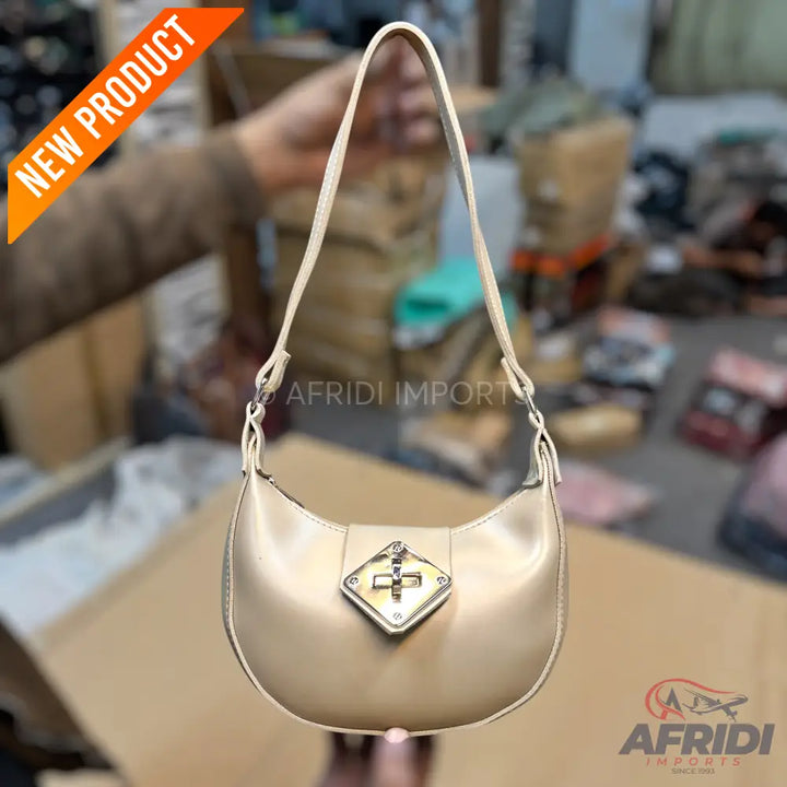 Cream Leather Handbag
