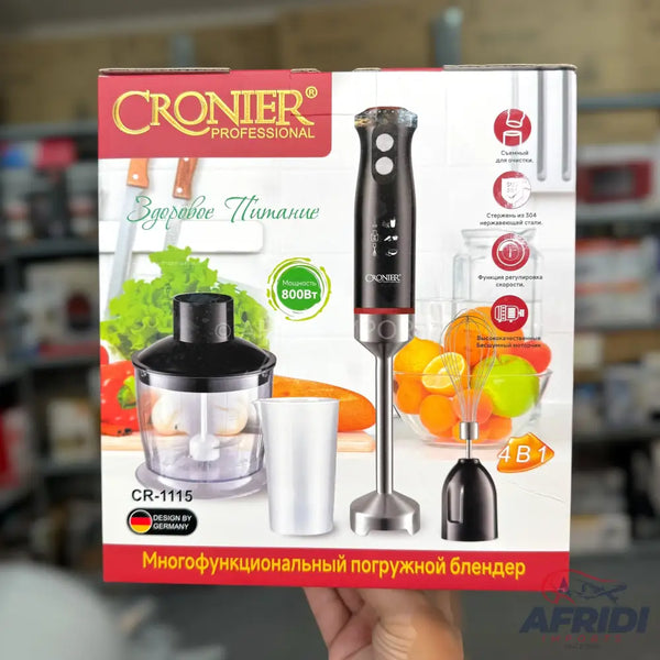 Cronier 4 in 1 Hand Blender & Chopper Set