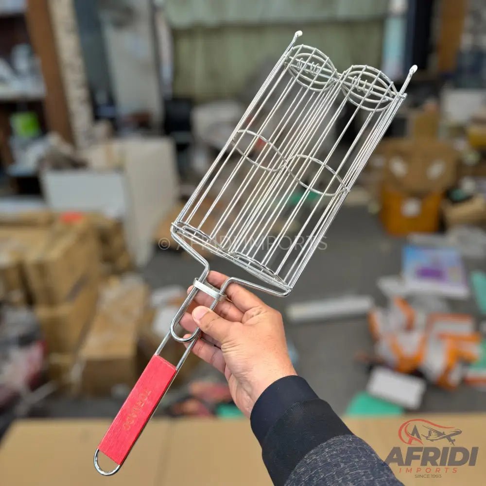 Double Section Grilling Basket Authentic Images – Afridi Imports