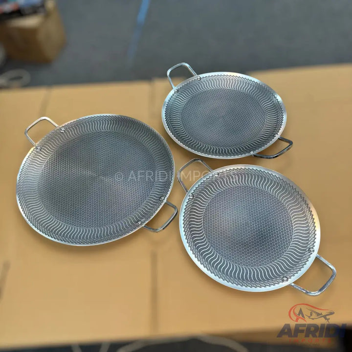 Dual Laser Crafted Honeycomb Tawa Lot Imported