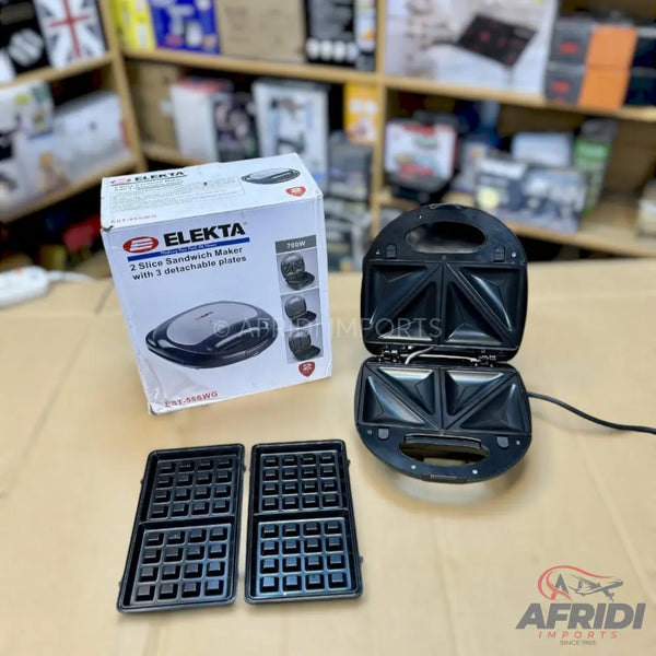 Elekta Sandwich & Waffle Maker Lot Imported