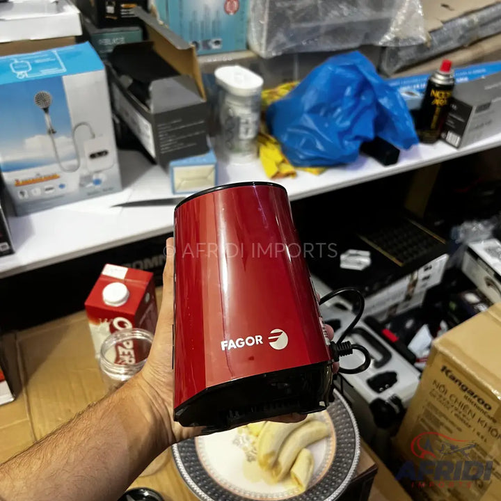 Red Fagor electric appliance.