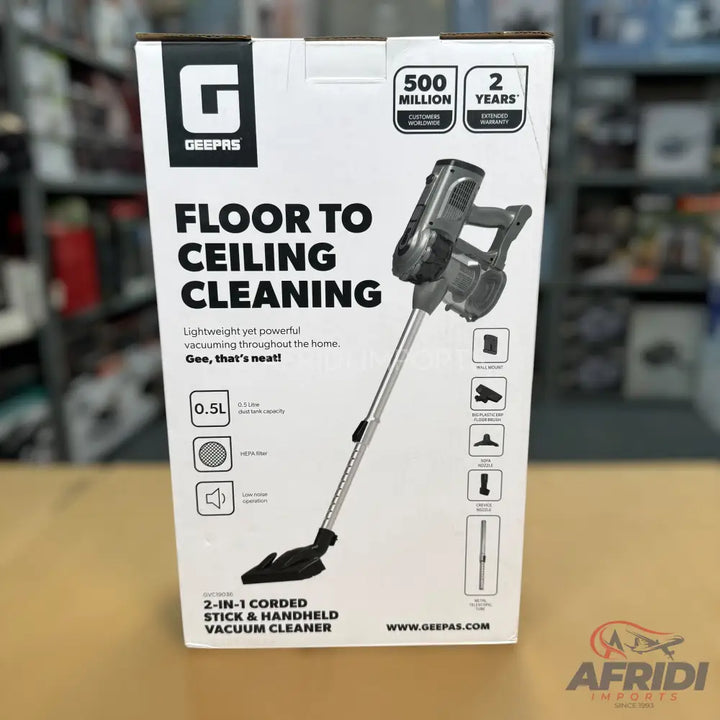 Geepas 0.5L Electric Vacuum Cleaner (2 Years Local Warranty)