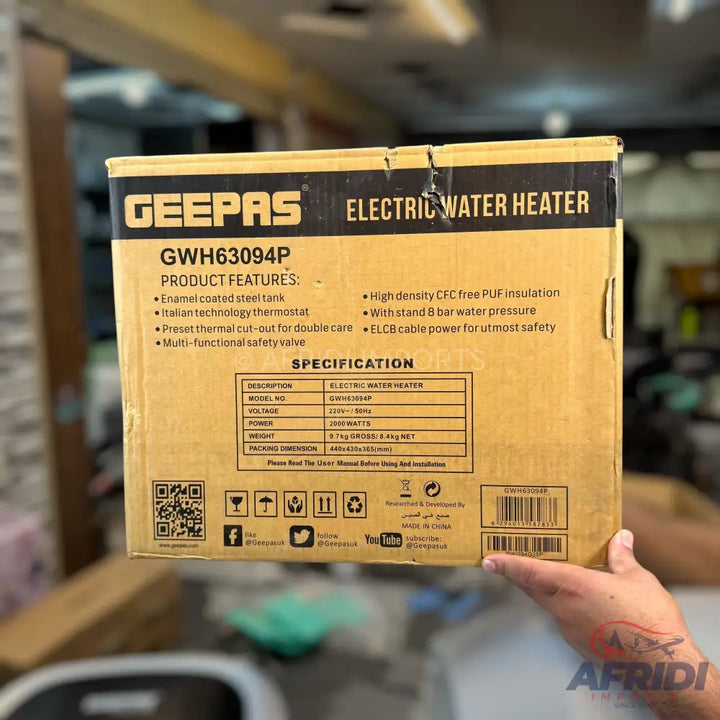 Geepas 15 & 30L ELectric Water Heater