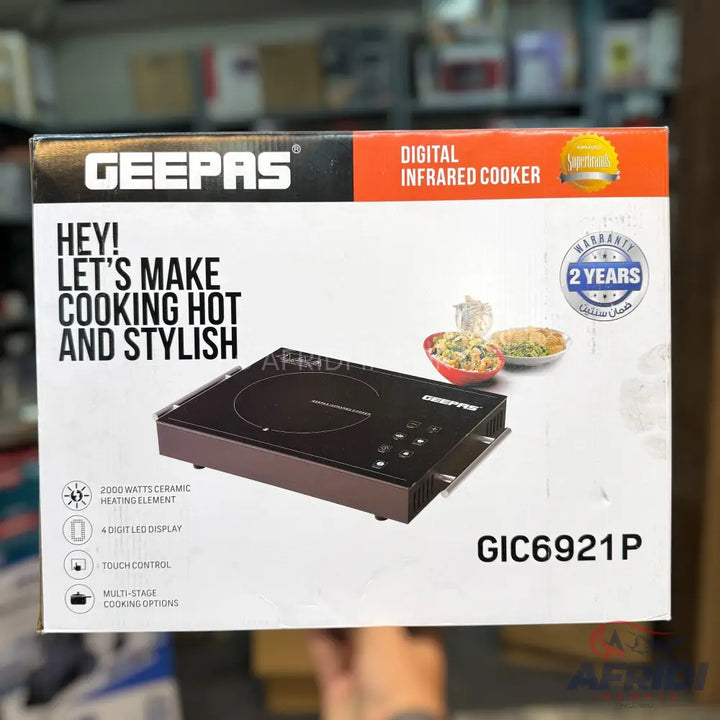 Geepas 2000W Digital Infrared Cooker || Original Product + 2 Year Local Warranty