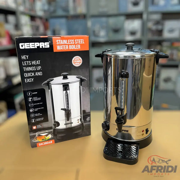 Geepas 20L Stainless Steel Water Boiler (2 Years Local Warranty)