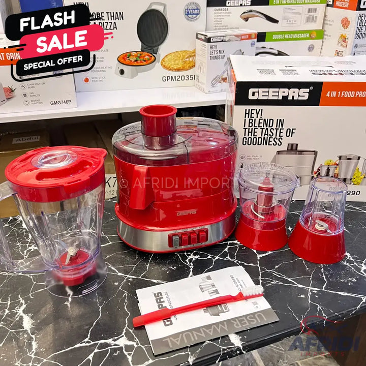 Geepas 4 in 1 Food Processor GSB9990 || Original Product + 2 Year Local Warranty
