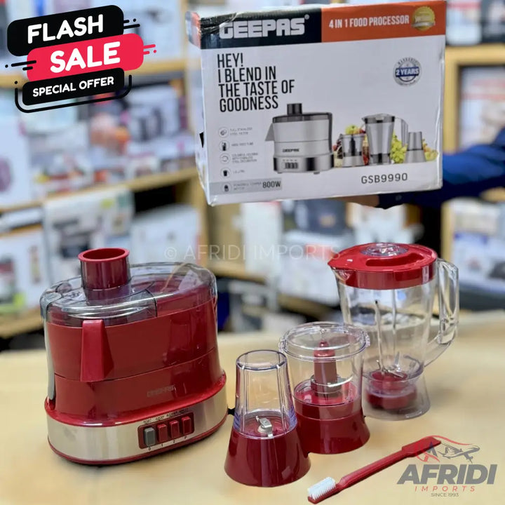 Geepas 4 in 1 Food Processor GSB9990 || Original Product + 2 Year Local Warranty