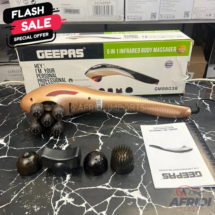 Geepas 5 In 1 Infrared Body Massager GM86038 || Original Product + 2 Year Local Warranty