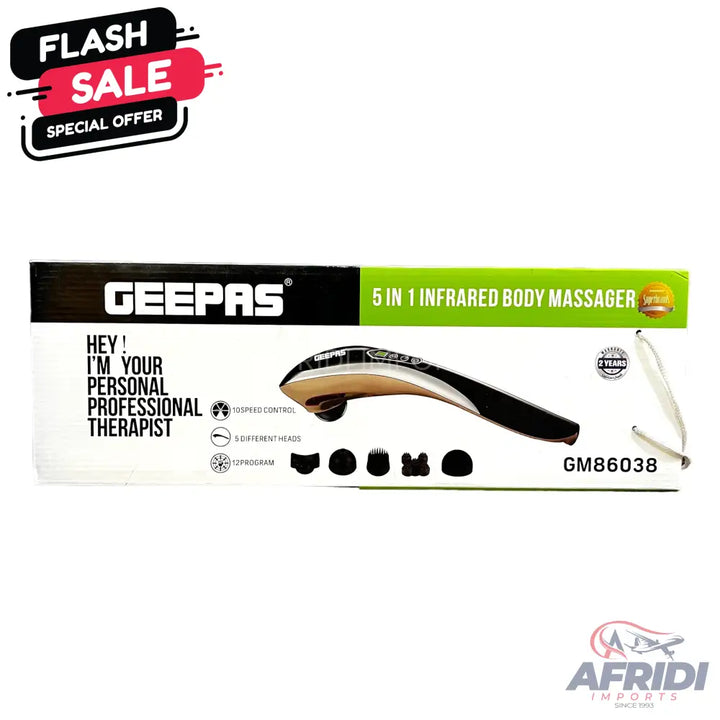 Geepas 5 In 1 Infrared Body Massager GM86038 || Original Product + 2 Year Local Warranty