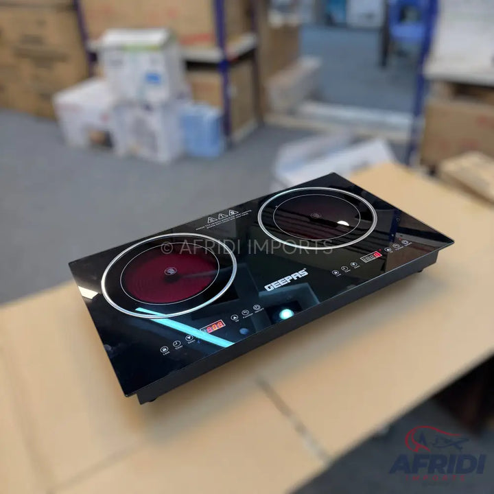 Geepas Double Burner Infrared Cooker || Original Product + 2 Year Local Warranty