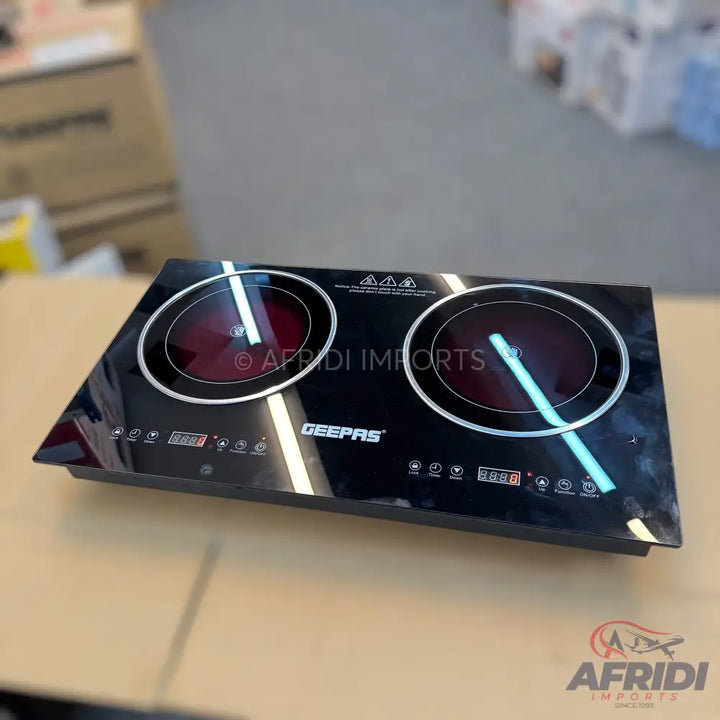 Geepas Double Burner Infrared Cooker || Original Product + 2 Year Local Warranty