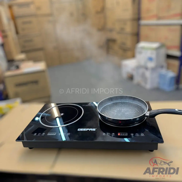 Geepas Double Burner Infrared Cooker || Original Product + 2 Year Local Warranty