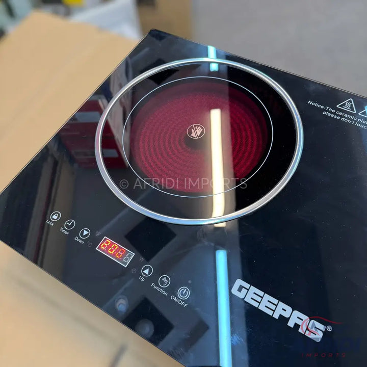 Geepas Double Burner Infrared Cooker || Original Product + 2 Year Local Warranty