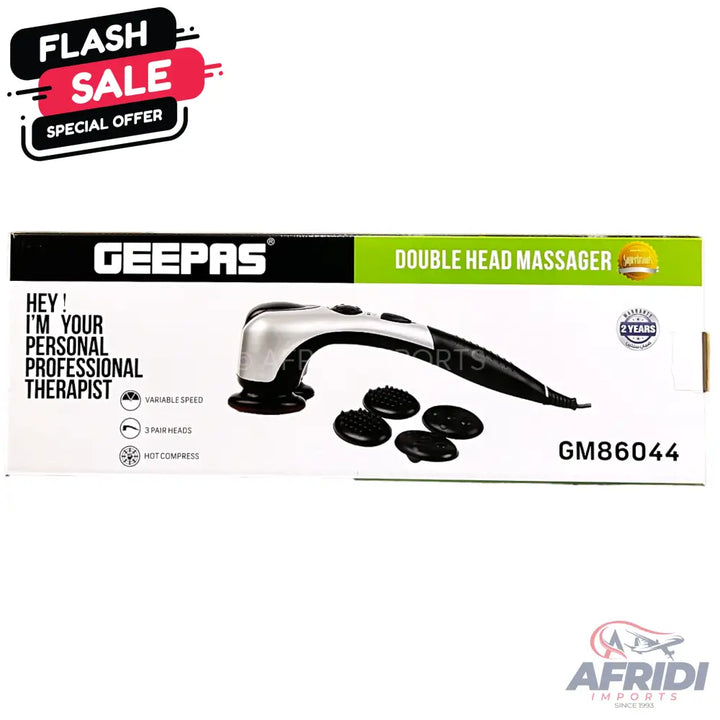 Geepas Double Head Massager GM86044 || Original Product + 2 Year Local Warranty