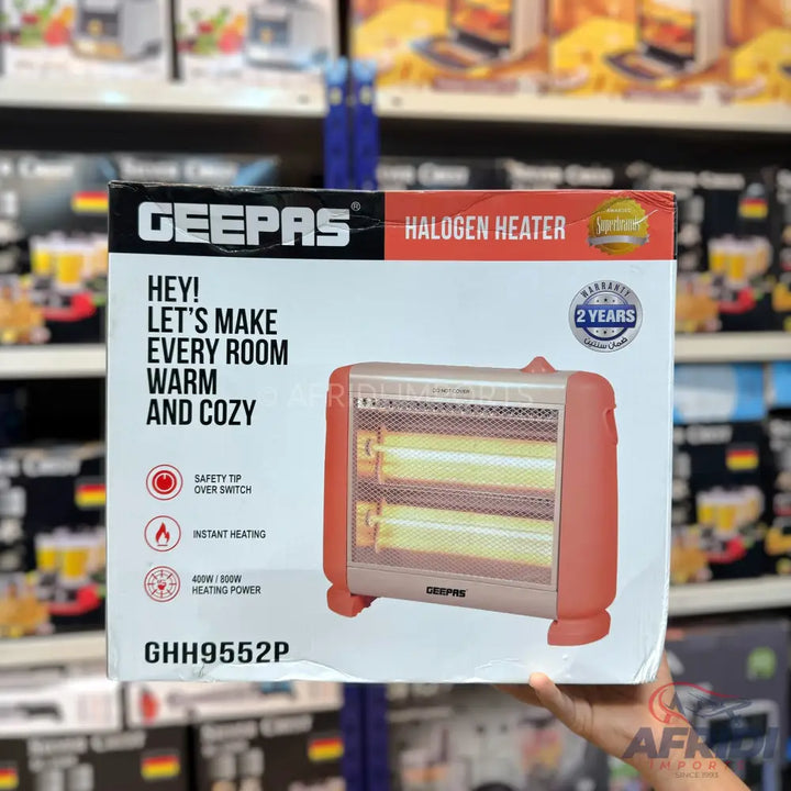 Geepas Halogen Heater GHH9552P || Original Product + 2 Year Local Warranty