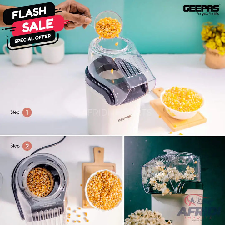 Geepas Mini Popcorn Maker GPM840 || Original Product + 2 Year Local Warranty