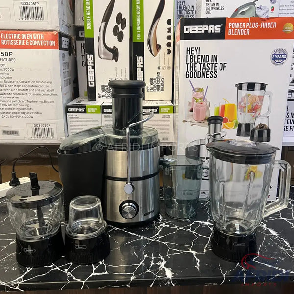 Geepas Power plus 4 in 1 Juicer Blender GSB46014P || Original Product + 2 Year Local Warranty