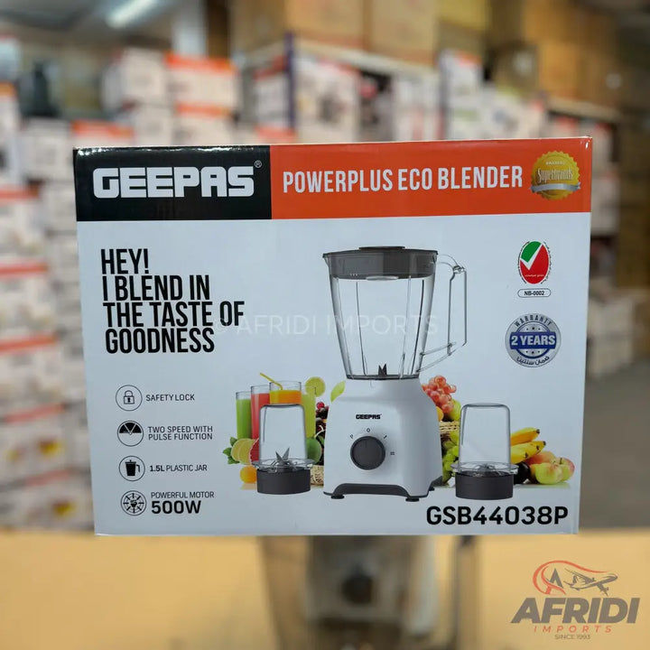 Geepas Powerplus ECO Blender || Original Product + 2 Year Local Warranty