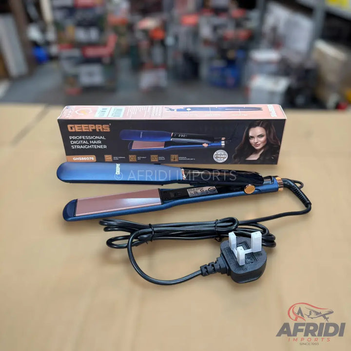 Geepas Professional Digital Hair Straightener || Original Product + 2 Year Local Warranty