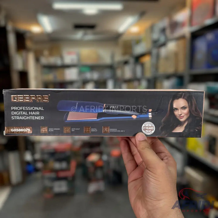 Geepas Professional Digital Hair Straightener || Original Product + 2 Year Local Warranty