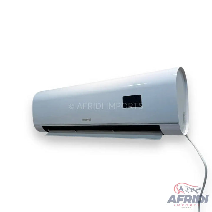 White wall-mounted air conditioner.