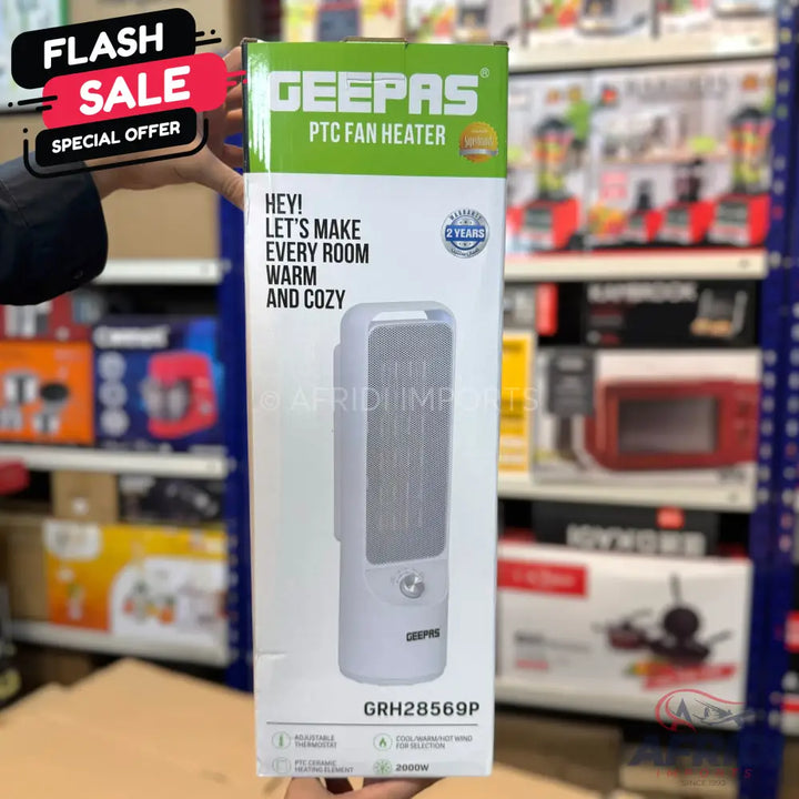 Geepas PTC Fan Heater 69P || Original Product + 2 Year Local Warranty