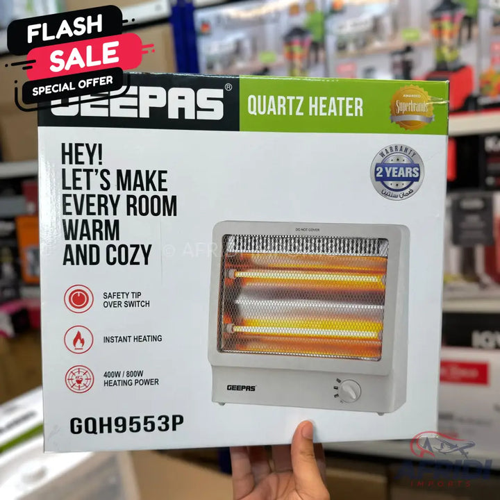 Geepas Quartz Heater GQH9553P || Original Product + 2 Year Local Warranty