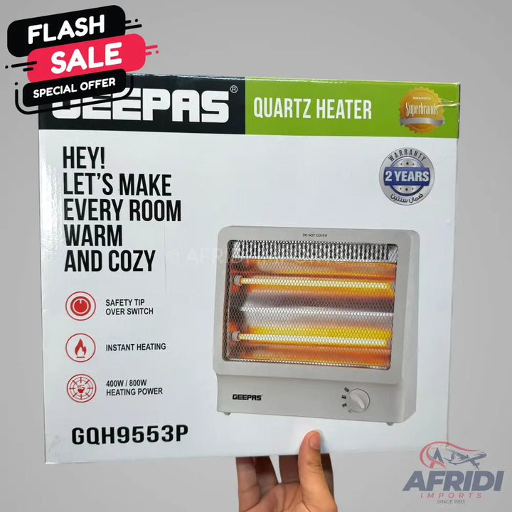 Geepas Quartz Heater GQH9553P || Original Product + 2 Year Local Warranty