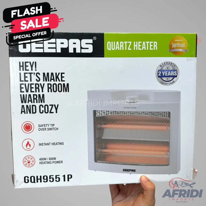 Geepas Quartz Heater || Original Product + 2 Year Local Warranty