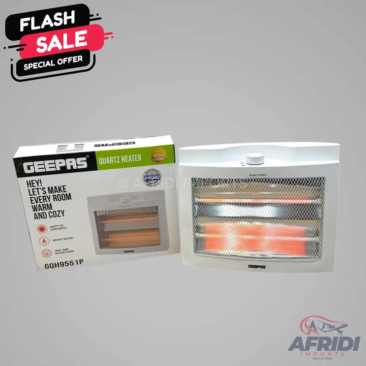 Geepas Quartz Heater || Original Product + 2 Year Local Warranty