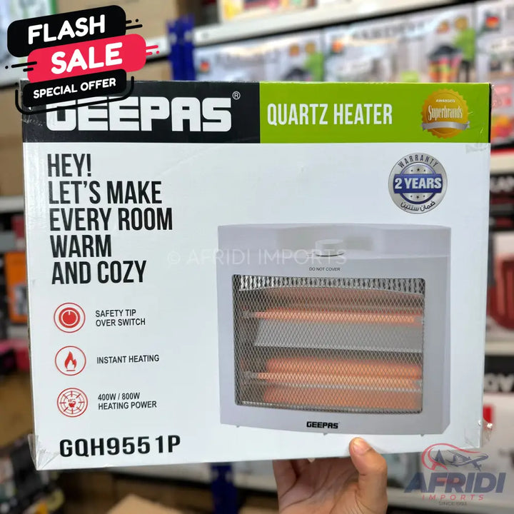 Geepas Quartz Heater || Original Product + 2 Year Local Warranty